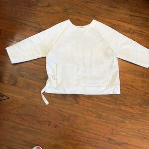 Zara white top size L